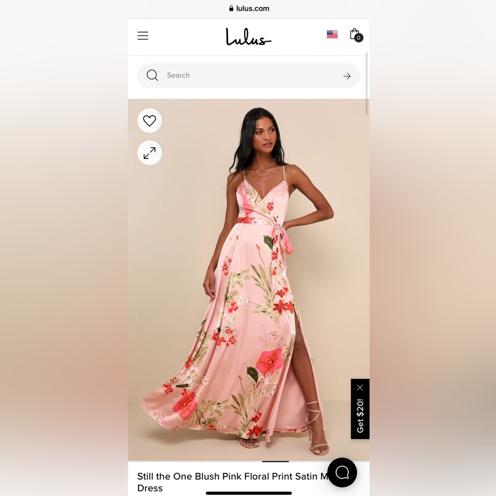 Lulu’s | Still The One Satin Maxi Dress